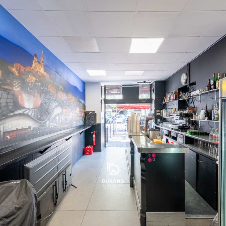 55m2 FONDS DE COMMERCE BAR - SNACK - CAFÉ - MARSEILLE 13006